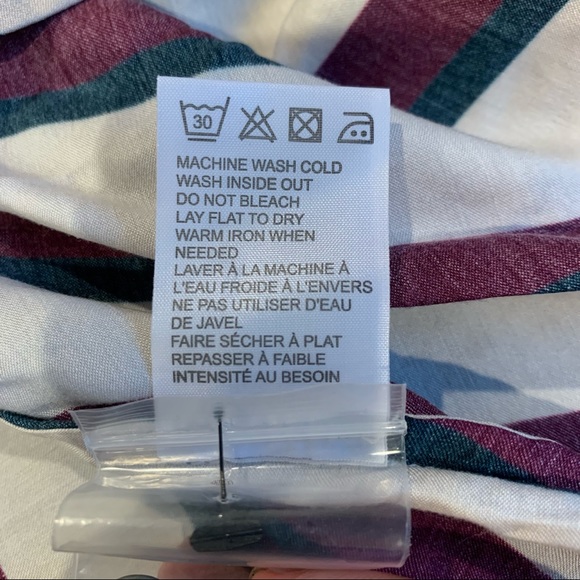 NEW Chaser Silky Basics Henley Shirt L Stripes - Picture 7 of 8